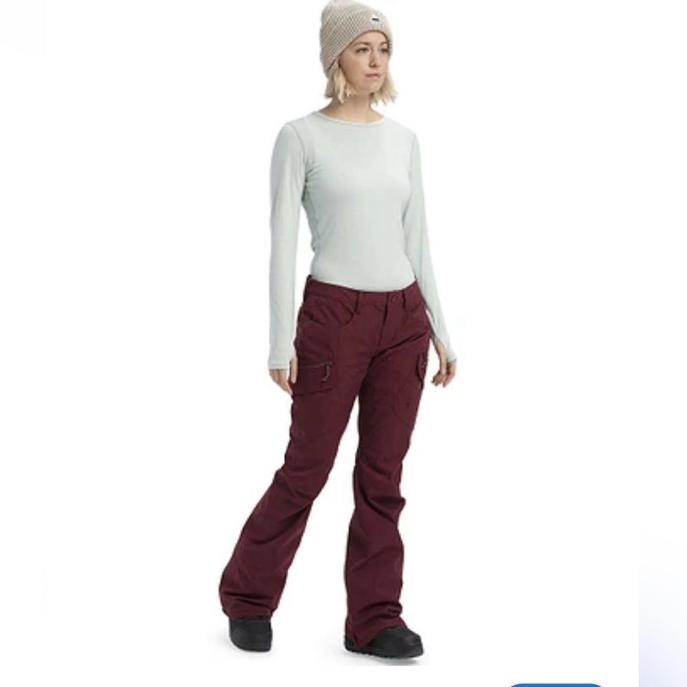 Burton GLORIA Insulated Snowboard Pants Port Royal Burgundy